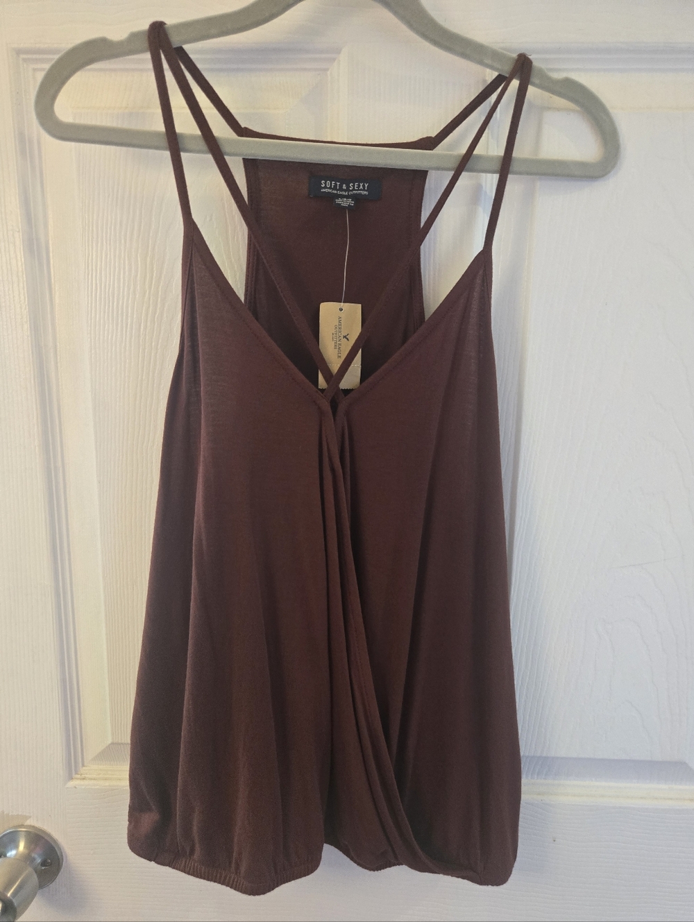Burgundy Strappy Top